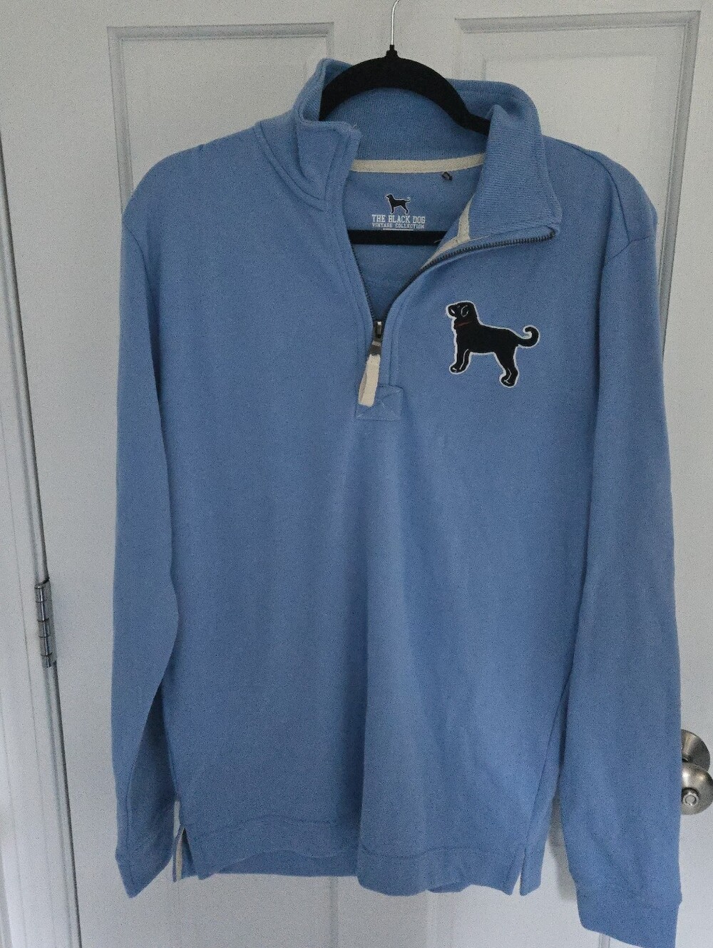 NWOT Black Dog 1/4 Zip Light Blue Pullover Size Small